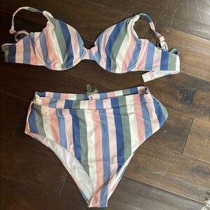 Raisins Multicolor Striped Bikini